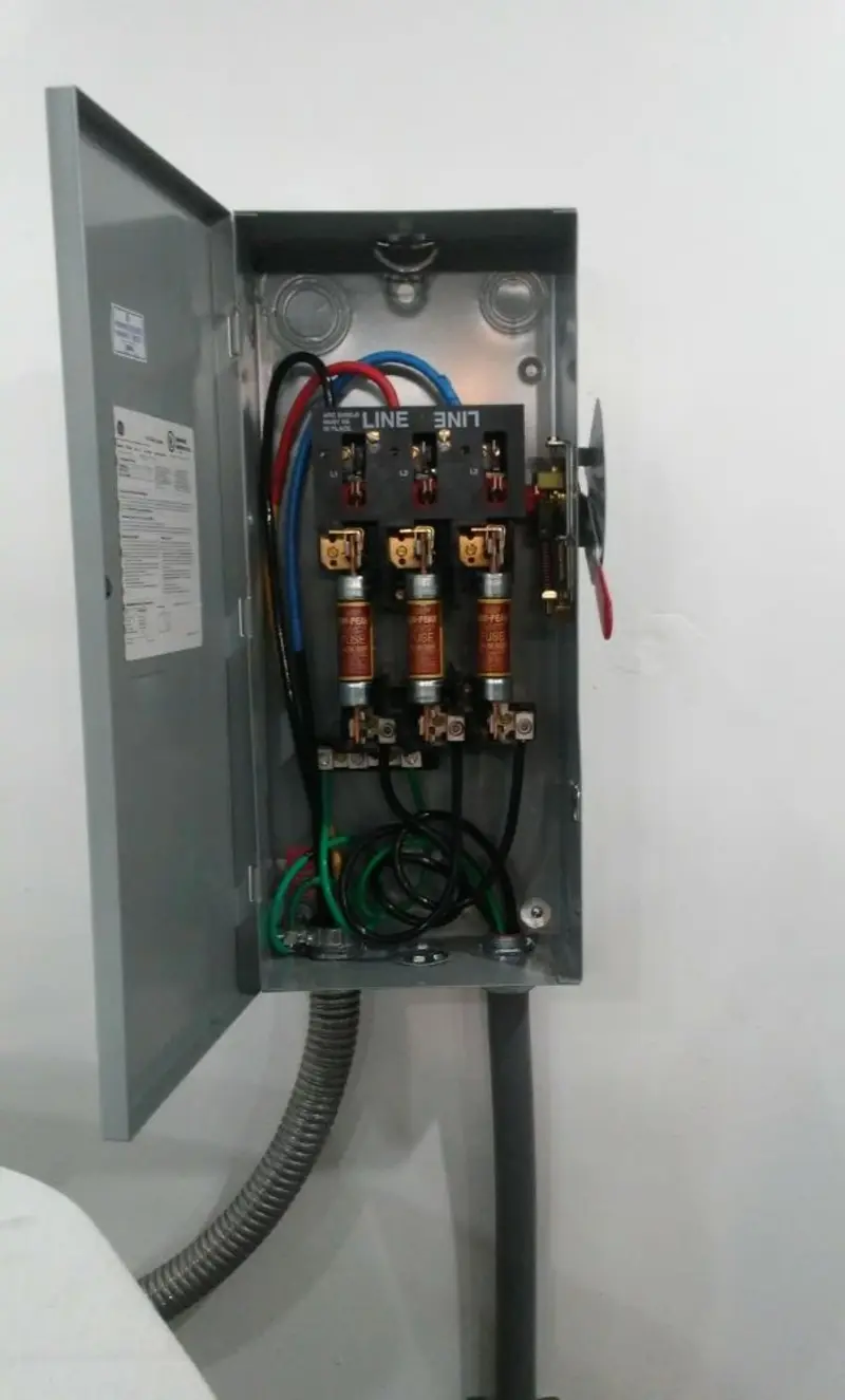 Three-phase disconnect switch installed for Electrical Wiring & Rewiring in Pike Road